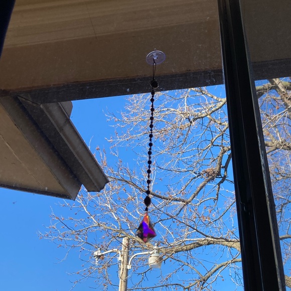 Bohemian Beaded Suncatcher with Sunflower Charm - Picture 3 of 13